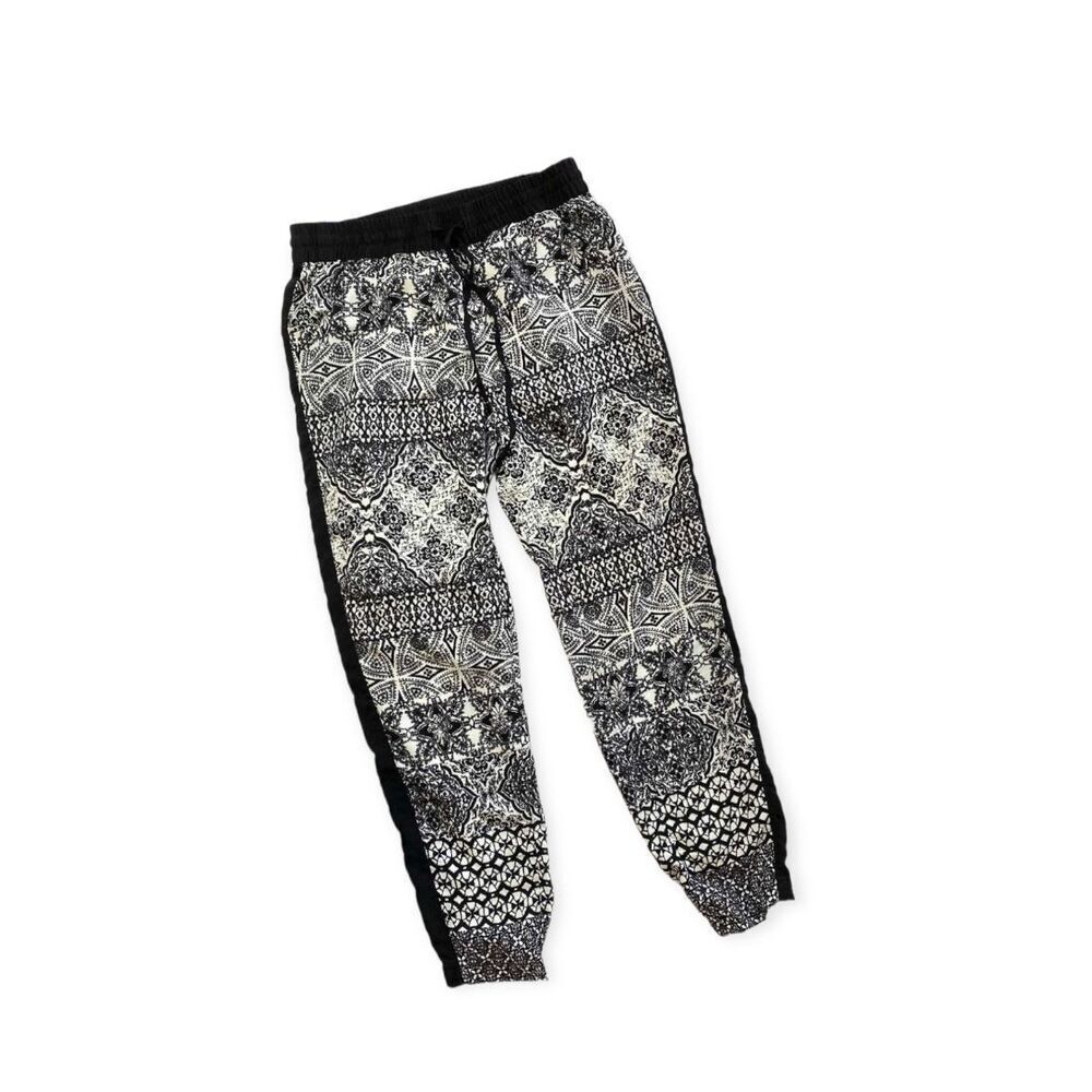 Womens Cato Pallazo Pull-On Drawstring Tribal Aztec Joggers Pants   - Sz S